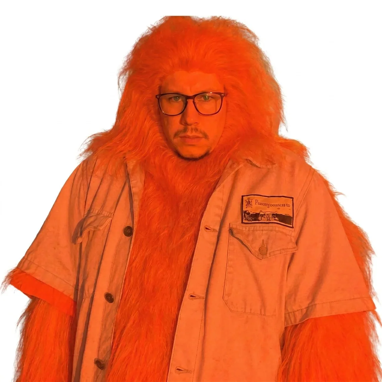Portrait of Kuzma Kuzmin in an orange costume